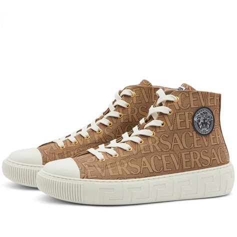 versace 2016 high top trainer|Versace hi tops.